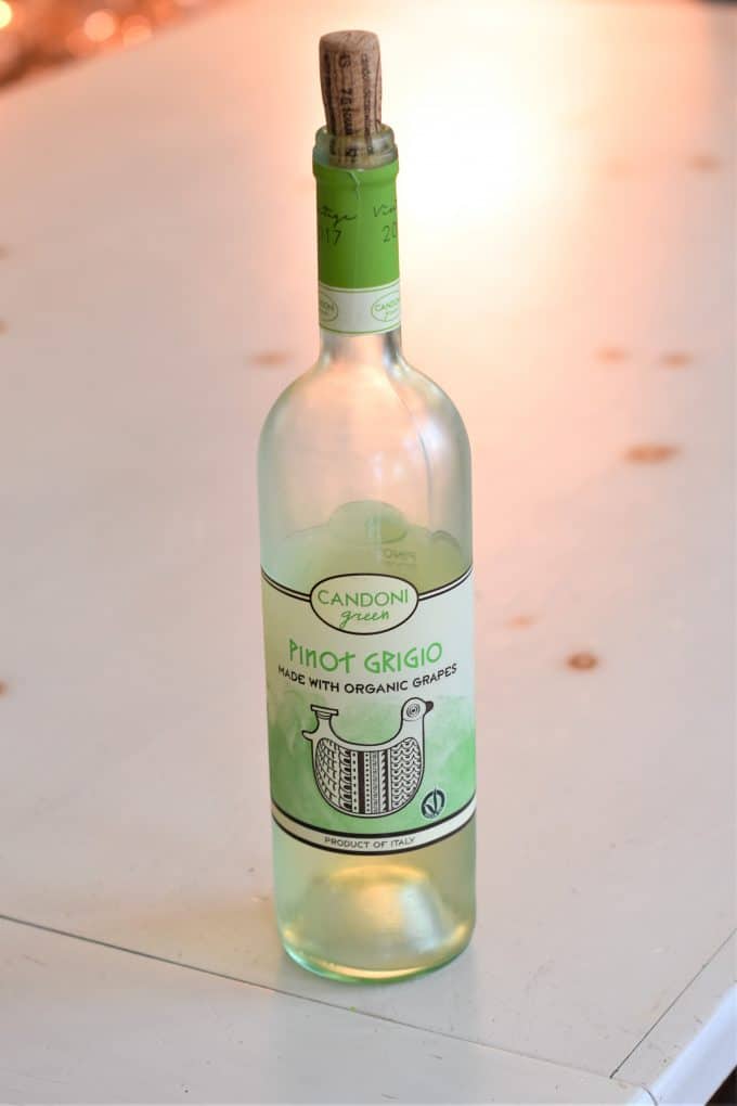 Bottle of white wine