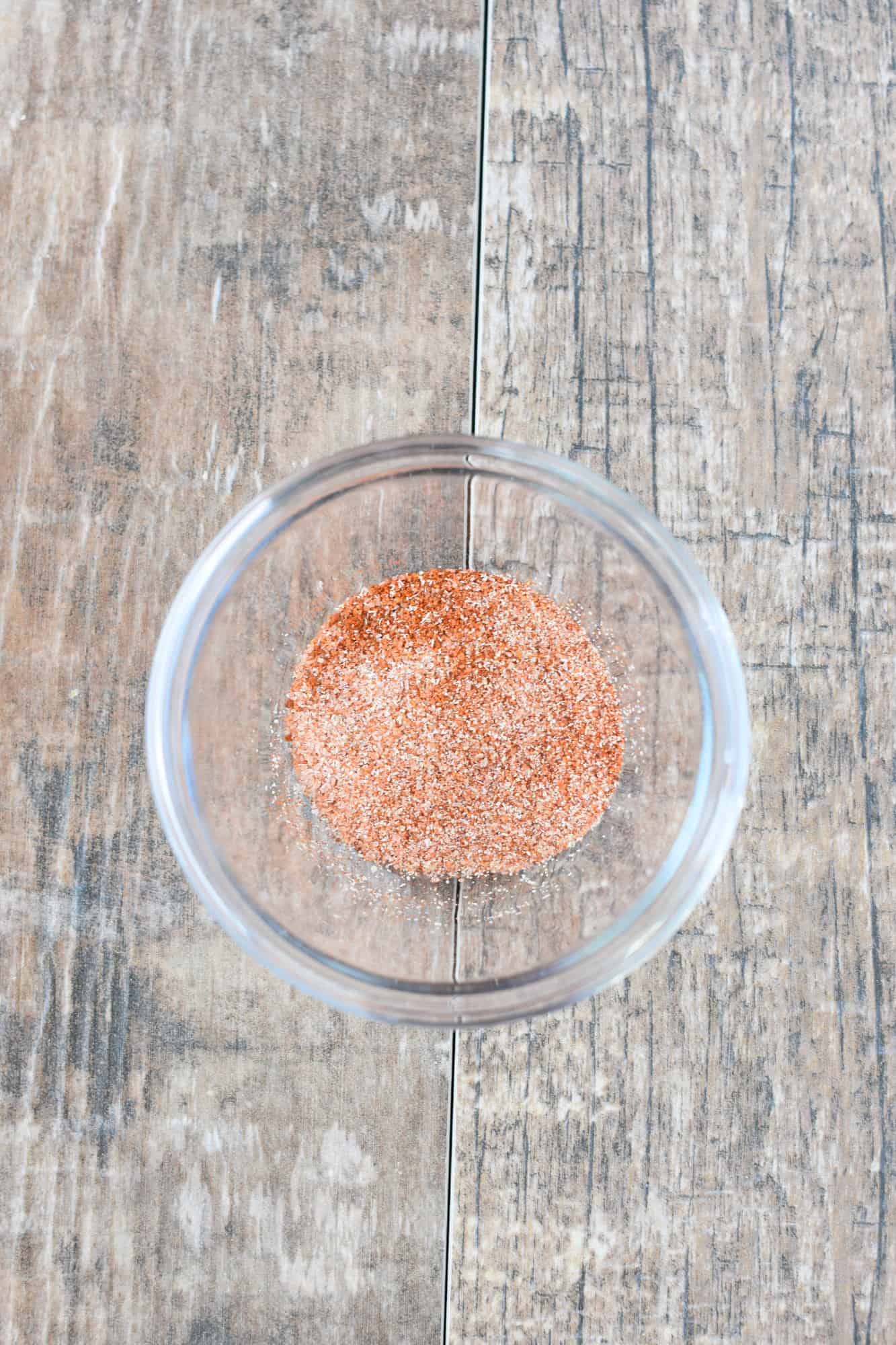 seasonings in a small glass bowl