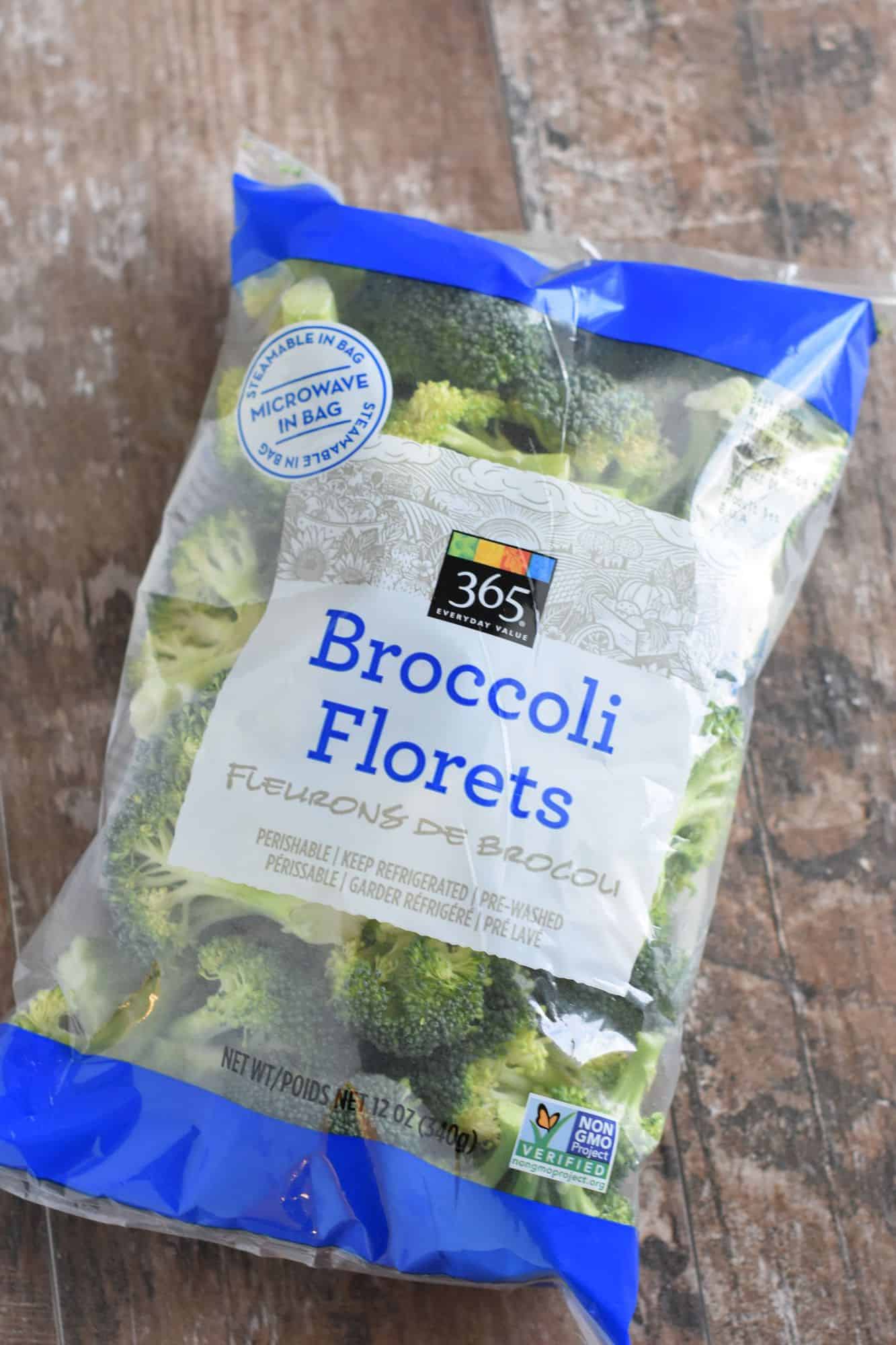 bag of broccoli florets