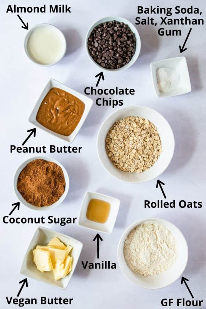 overhead of ingredients with text labels