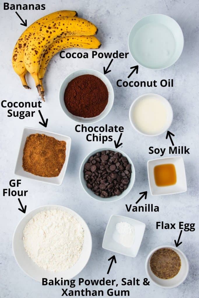 brownie ingredients with text overlay