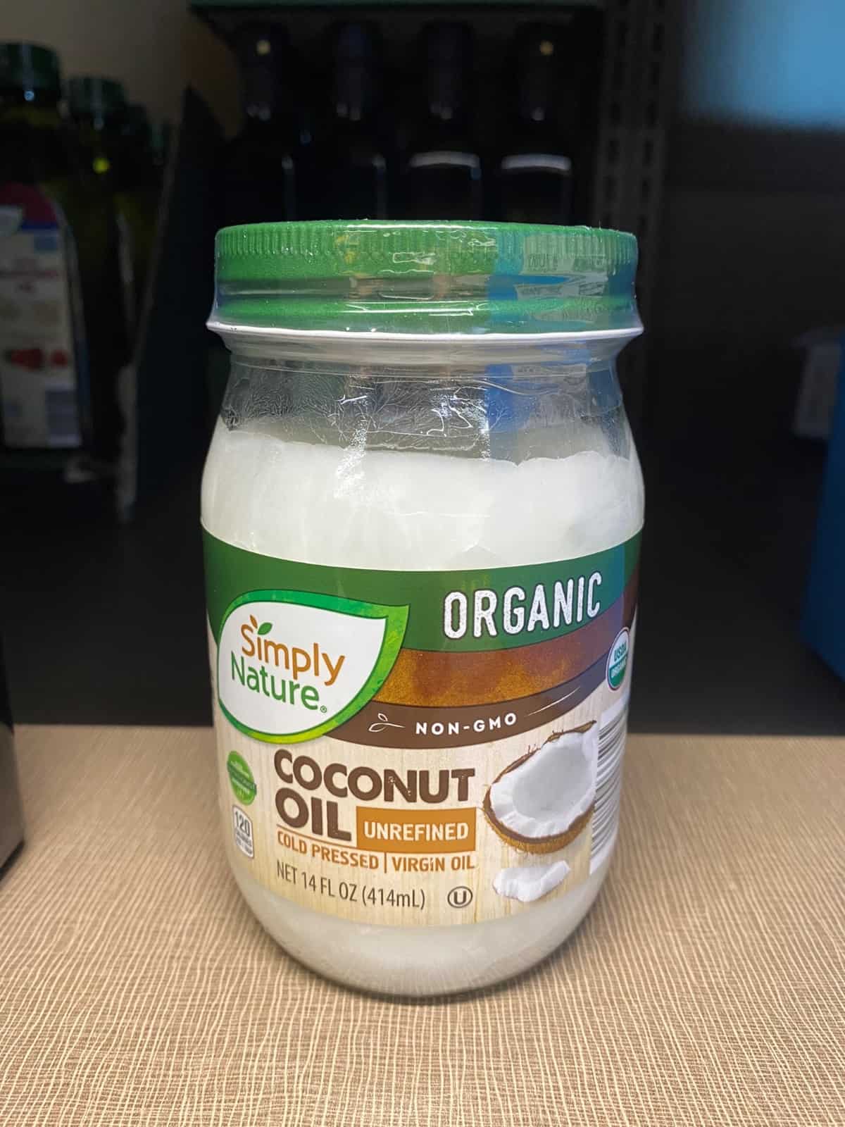 Organic unrefined cold pressed virgin coconut oil