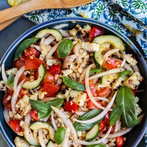 Vegan Corn Salad in a bowl.