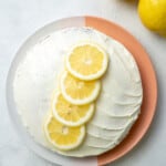 Vegan lemon cake.