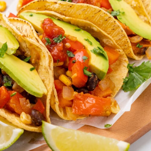 Vegan tacos.