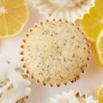 Lemon poppy seed muffins.