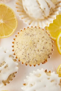 Lemon poppy seed muffins.