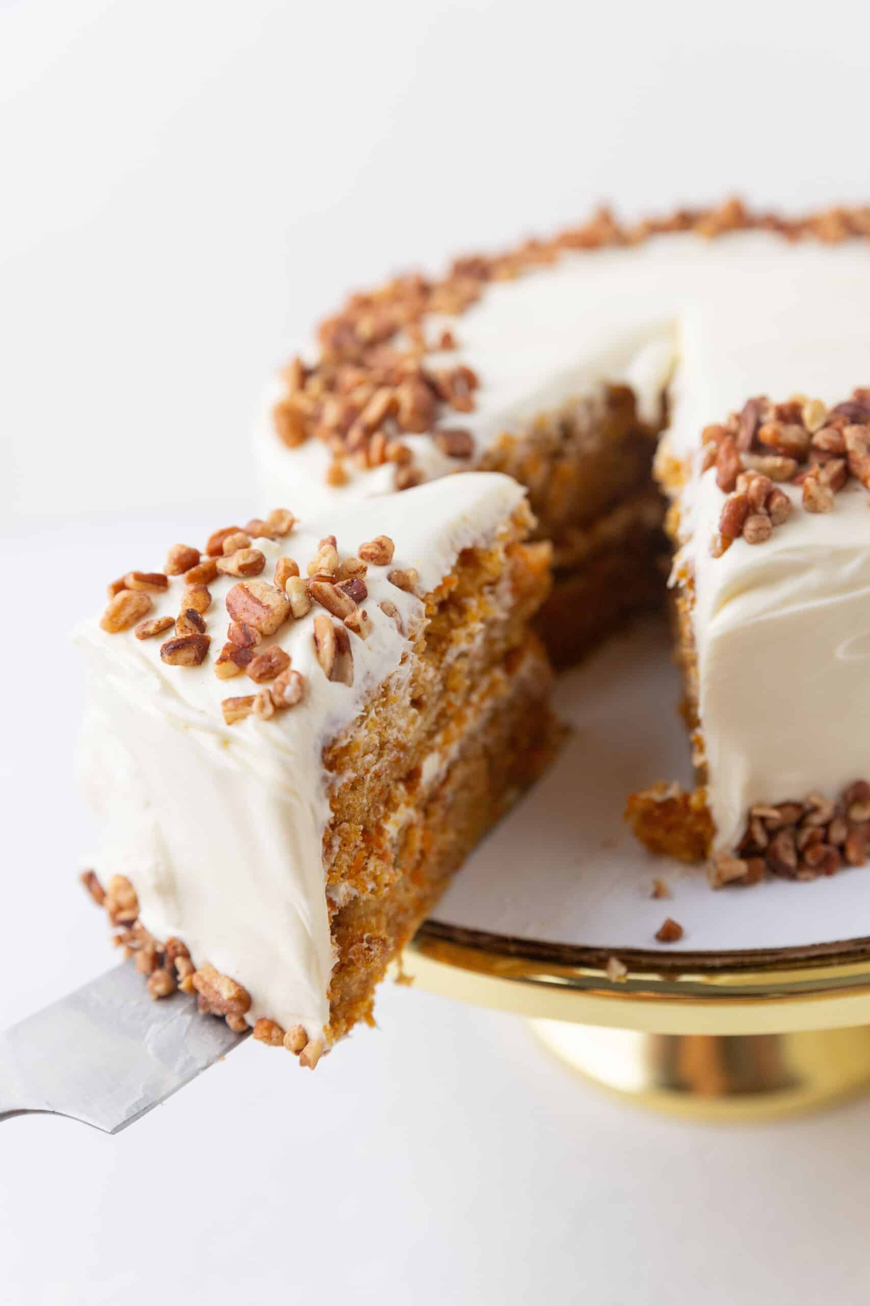 Vegan carrot cake.