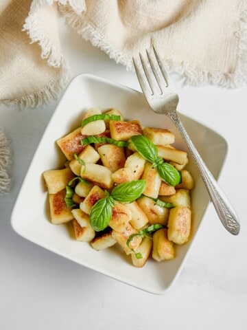 Vegan gnocchi.