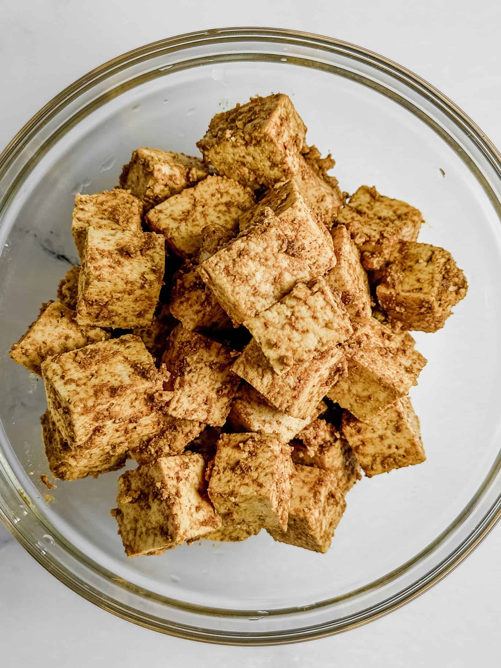 Seasoned tofu.