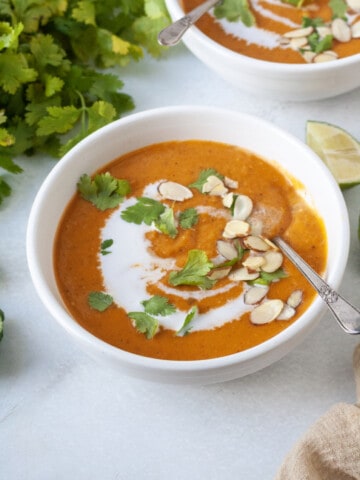 Vegan butternut squash soup.