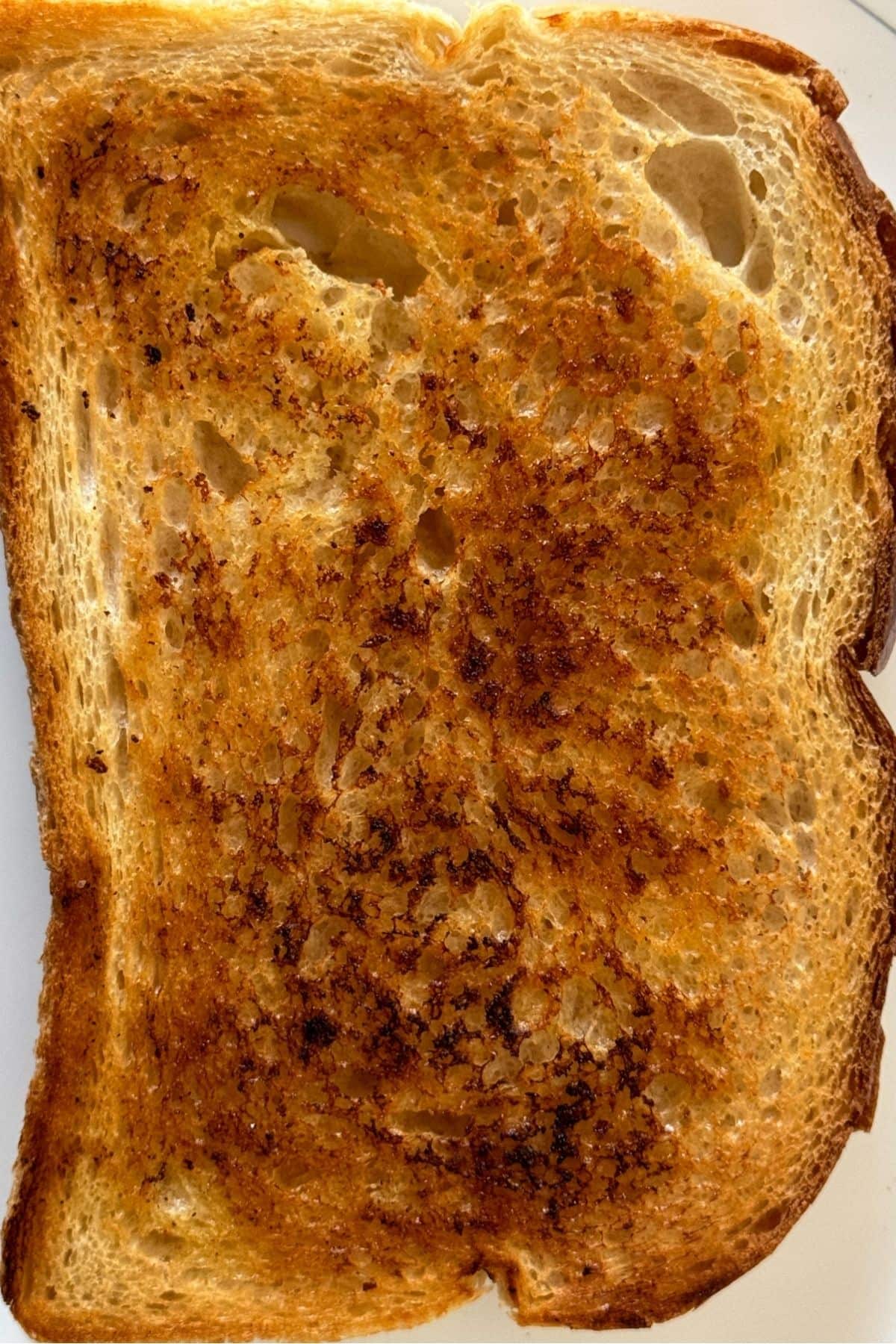 Slice of toasted bread - buttered