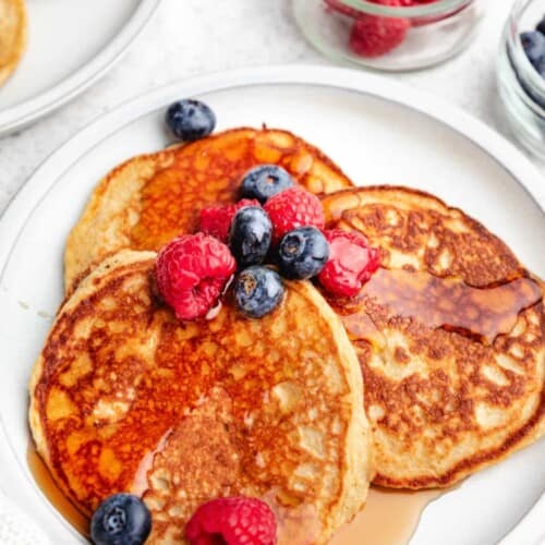 Cottage Cheese Oatmeal Pancakes