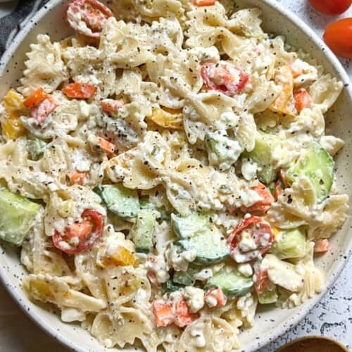 Cottage Cheese Pasta Salad